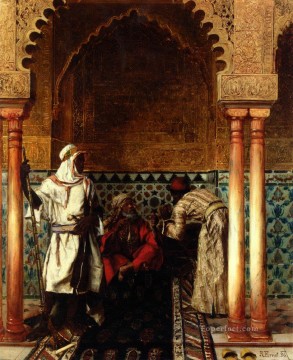 Rudolph Ernst Der Weise El sabio 1886 pintor árabe Rudolf Ernst Pinturas al óleo